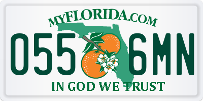 FL license plate 0556MN