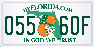 FL license plate 0556OF