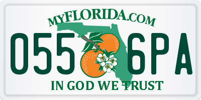FL license plate 0556PA