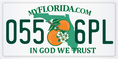 FL license plate 0556PL