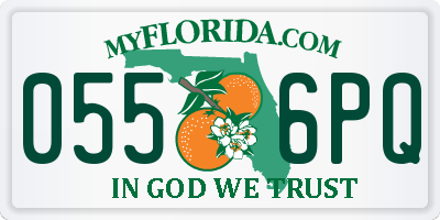 FL license plate 0556PQ