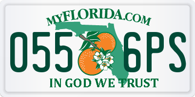 FL license plate 0556PS