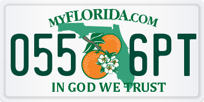 FL license plate 0556PT