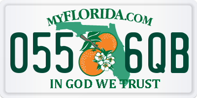 FL license plate 0556QB