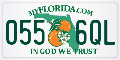 FL license plate 0556QL