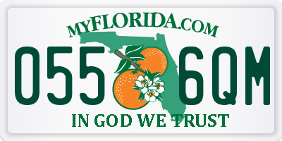 FL license plate 0556QM