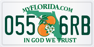 FL license plate 0556RB
