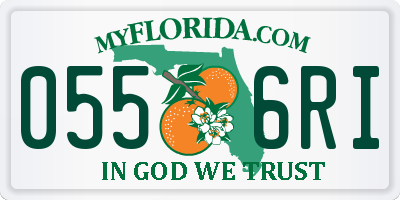 FL license plate 0556RI