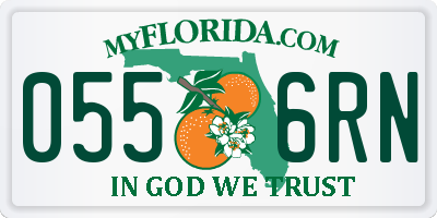 FL license plate 0556RN
