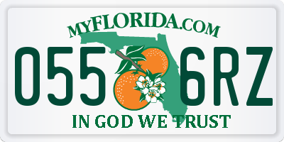 FL license plate 0556RZ
