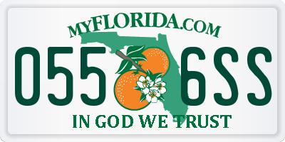 FL license plate 0556SS
