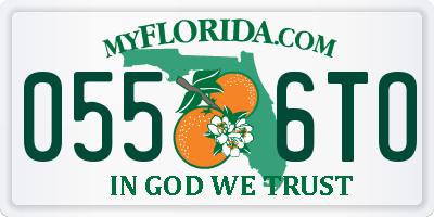 FL license plate 0556TO