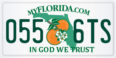 FL license plate 0556TS