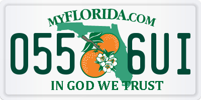 FL license plate 0556UI