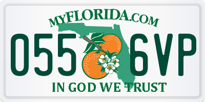 FL license plate 0556VP