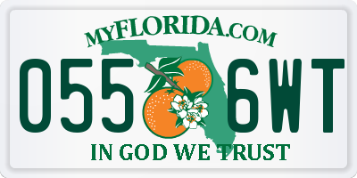 FL license plate 0556WT