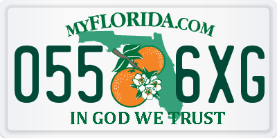 FL license plate 0556XG