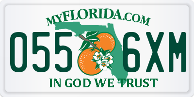 FL license plate 0556XM