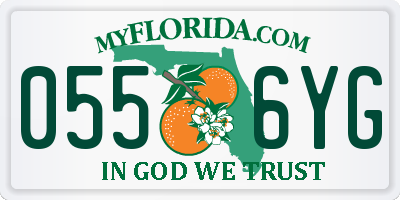 FL license plate 0556YG