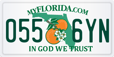FL license plate 0556YN