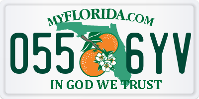 FL license plate 0556YV