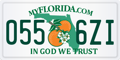 FL license plate 0556ZI