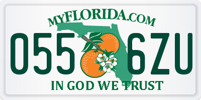 FL license plate 0556ZU