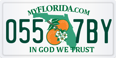 FL license plate 0557BY
