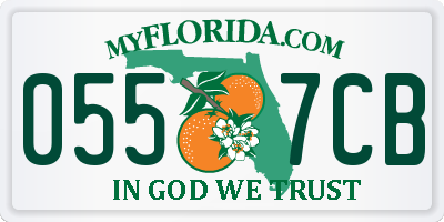 FL license plate 0557CB