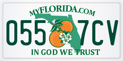 FL license plate 0557CV