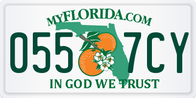 FL license plate 0557CY