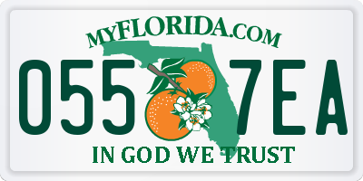 FL license plate 0557EA