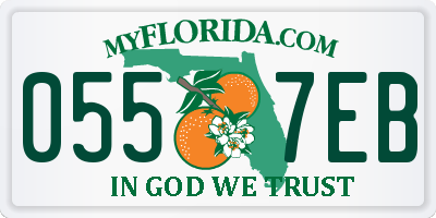 FL license plate 0557EB