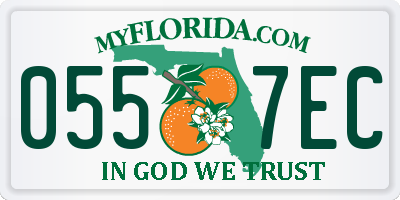 FL license plate 0557EC