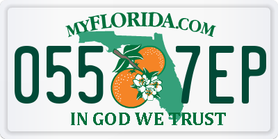 FL license plate 0557EP