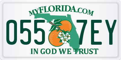 FL license plate 0557EY
