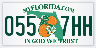 FL license plate 0557HH