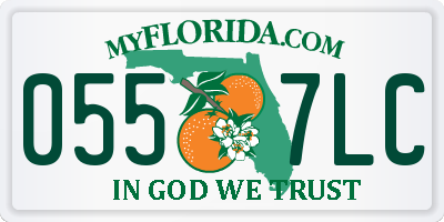 FL license plate 0557LC