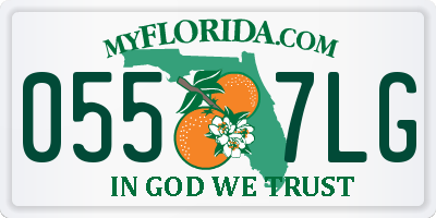 FL license plate 0557LG