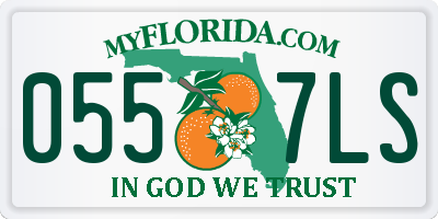 FL license plate 0557LS