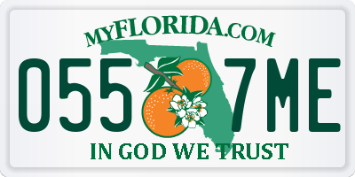 FL license plate 0557ME