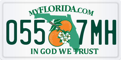 FL license plate 0557MH