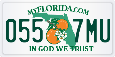 FL license plate 0557MU