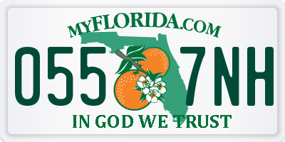 FL license plate 0557NH