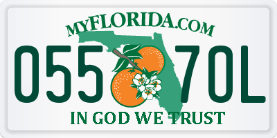 FL license plate 0557OL