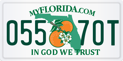 FL license plate 0557OT