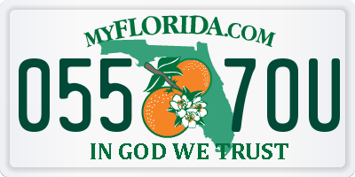 FL license plate 0557OU