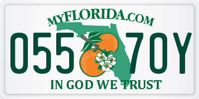 FL license plate 0557OY