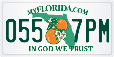 FL license plate 0557PM