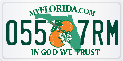 FL license plate 0557RM